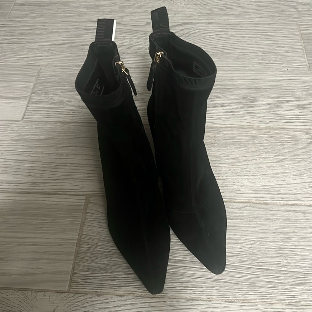 Kate Spade Black Suede Ankle Booties